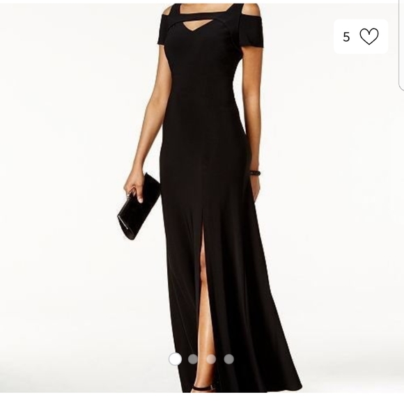 Nightway formal dress, lilac blk, size 8, 10 - Picture 7 of 7